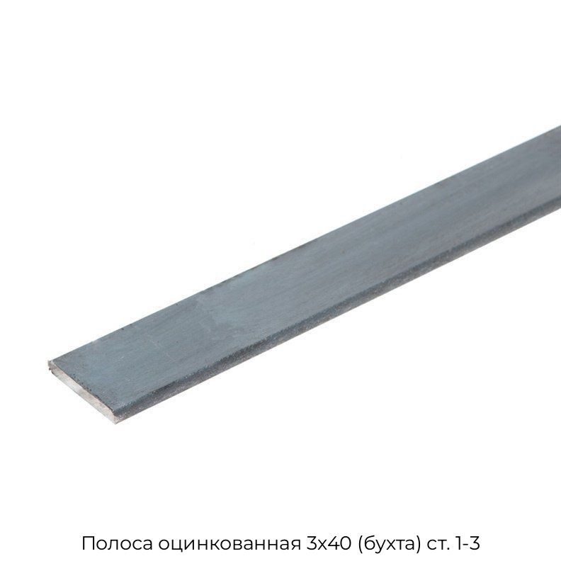 Полоса оцинкованная 3х40 (бухта) ст. 1-3