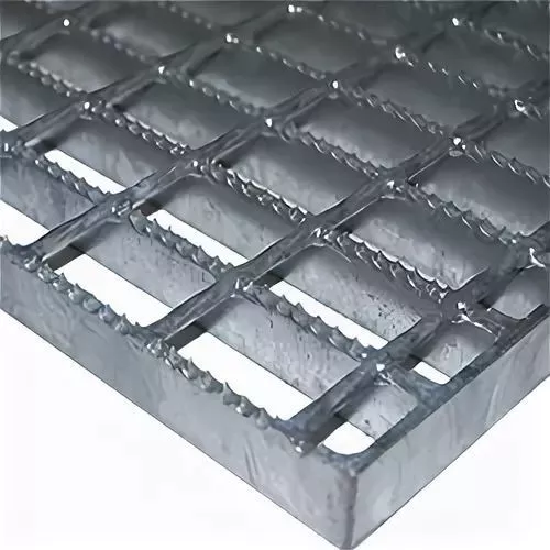 Настил прессованный решетчатый Р 44х22/30х2, 1000х1000 мм с зубом противоскольжения