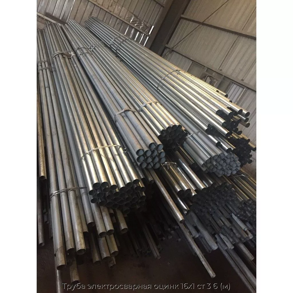 Труба электросварная оцинк 16х1 ст 3 6 (м)